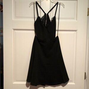 Lush Black Lace Dress